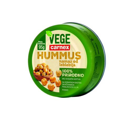 Sastav Carnex Vegge paštete sa pojačivačem ukusa E621.